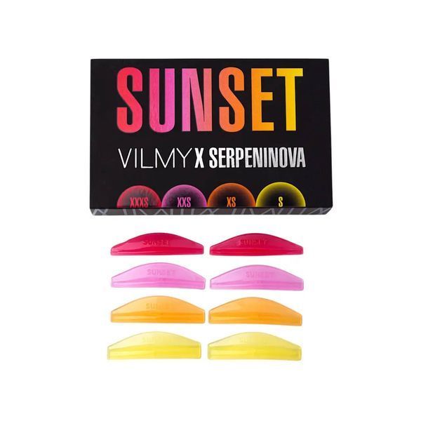 VILMY x SERPENINOVA Валики для самих коротких вій SUNSET 4 шт (XXXS, XXS, XS, S) mini001 фото
