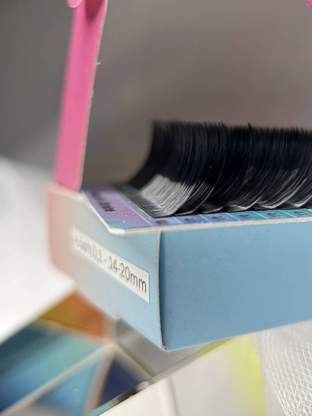 Екстра довгі чорні вії MIRADA K-Soft 0.07 14&ndash;20 мм 099 фото