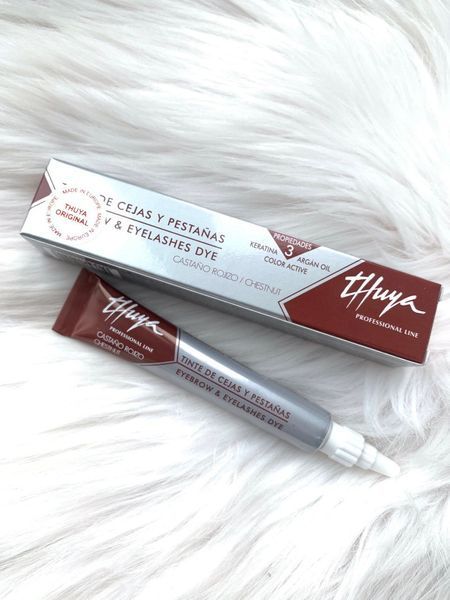 ПЕРМАНЕНТНЫЙ КРАСИТЕЛЬ ДЛЯ БРОВЕЙ И РЕСНИЦ  TM &laquo;THUYA PROFESSIONAL LINE&raquo; Chesnut 000376 фото