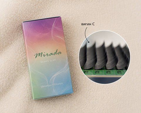 Ресницы черные mix C 0.07 Mirada 05 фото