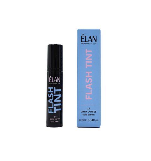 ELAN Система прямого фарбування брів &laquo;FLASH TINT&raquo; 14 Dark Coffee &mdash; Cold Brown 0068 фото