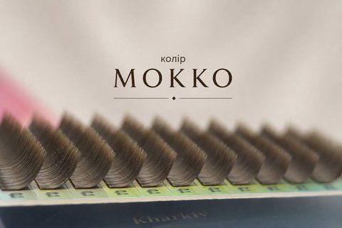 Вії MOKKO (шоколад) mix B 0.10 6-13 Mirada 064 фото