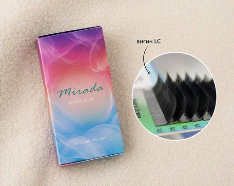Вії чорні mix LC 0.10 чорні Mirada 014 фото