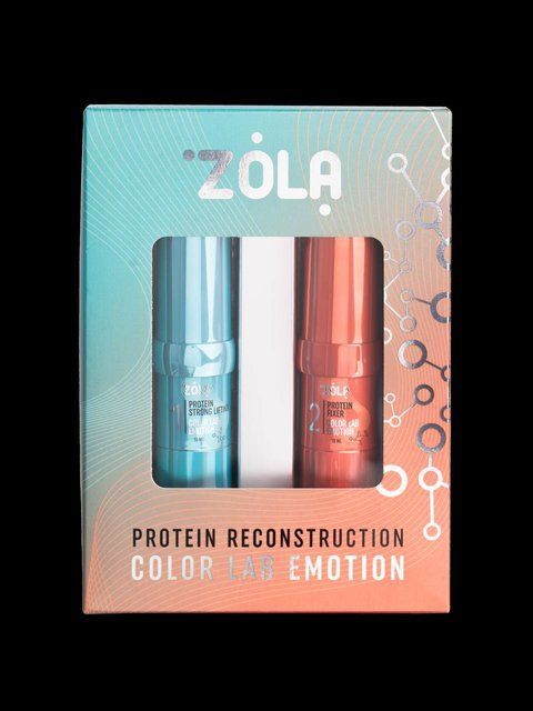 Набір складів для ламінування Zola Brow&Lash Protein Reconstruction System Color Lab Emotion, 10 мл 0006493 фото