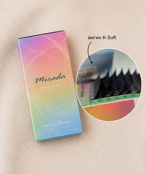 Вії чорні mix K-Soft 0.07 чорні Mirada 017 фото