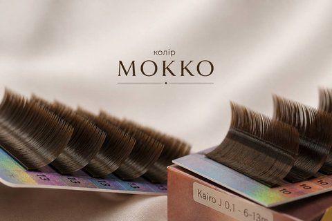 Вії MOKKO (шоколад) mix L 0.07 6-13 Mirada 071 фото