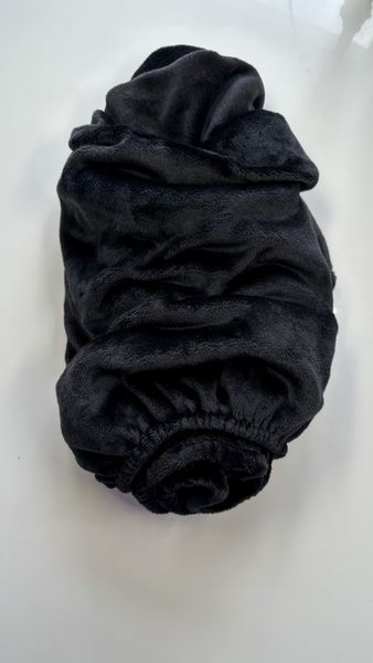 Махровий комплект 3в1 чорний: чохол, плед, подушка 000094 фото