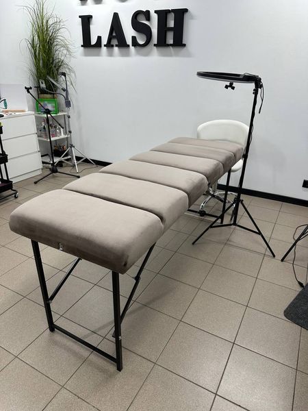 Кушетка Style-60 з поперечным наполнителем "серая пудра", ширина 60 см copy_BC0030 фото